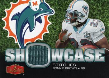 2006 Flair Showcase - Showcase Stitches Jersey #SHS-RB Ronnie Brown Front