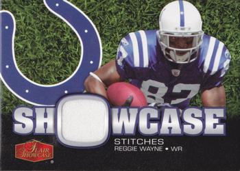 2006 Flair Showcase - Showcase Stitches Jersey #SHS-RW Reggie Wayne Front