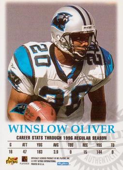 1997 SkyBox Premium - Autographics #NNO Winslow Oliver Back