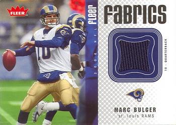 2006 Fleer - Fabrics #FF-BU Marc Bulger Front