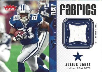 2006 Fleer - Fabrics #FF-JJ Julius Jones Front