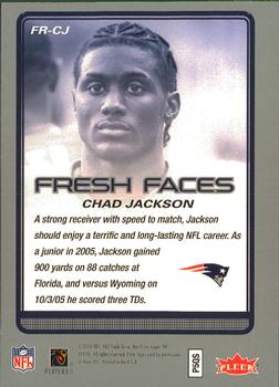 2006 Fleer - Fresh Faces #FR-CJ Chad Jackson Back