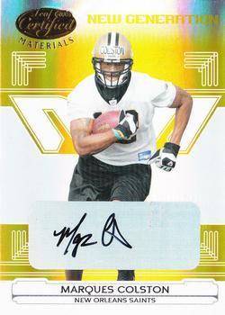 2006 Leaf Certified Materials - Mirror Gold Signatures #156 Marques Colston Front