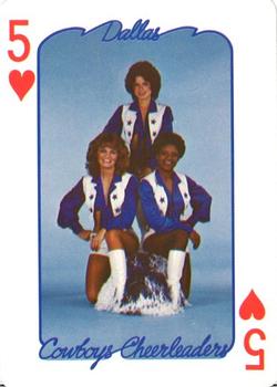 1979 Dallas Cowboys Cheerleaders Playing Cards #5♥  Front