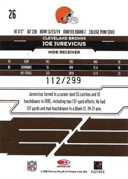 2006 Leaf Rookies & Stars - Gold #26 Joe Jurevicius Back
