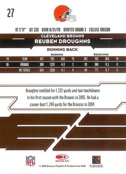 2006 Leaf Rookies & Stars Longevity #27 Reuben Droughns Back