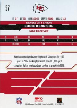 2006 Leaf Rookies & Stars Longevity #57 Eddie Kennison Back