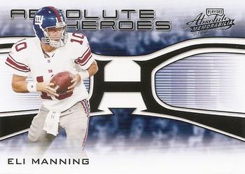 2006 Playoff Absolute Memorabilia - Absolute Heroes Silver #AH-13 Eli Manning Front