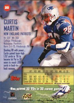 1997 Stadium Club #20 Curtis Martin Back