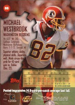 1997 Stadium Club #66 Michael Westbrook Back