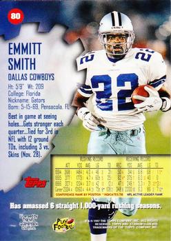 1997 Stadium Club #80 Emmitt Smith Back