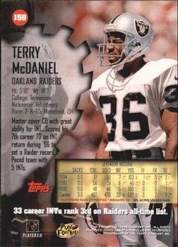 1997 Stadium Club #159 Terry McDaniel Back