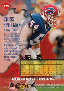 1997 Stadium Club #174 Chris Spielman Back