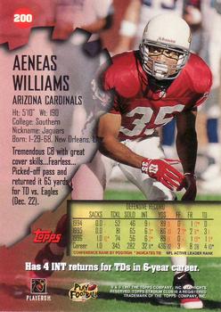 1997 Stadium Club #200 Aeneas Williams Back