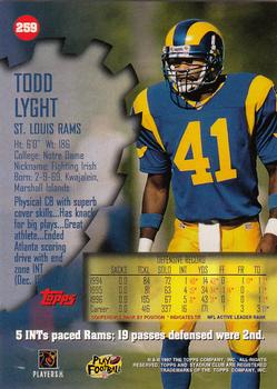 1997 Stadium Club #259 Todd Lyght Back