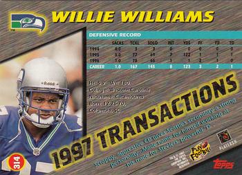 1997 Stadium Club #314 Willie Williams Back