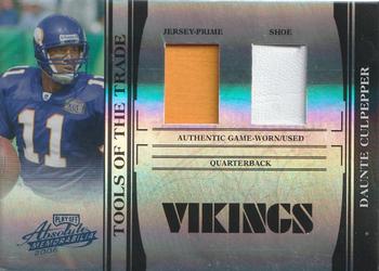 2006 Playoff Absolute Memorabilia - Tools of the Trade Material Double Black Spectrum #TOT-39 Daunte Culpepper Front