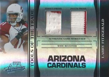 2006 Playoff Absolute Memorabilia - Tools of the Trade Material Double Black Spectrum #TOT-89 Larry Fitzgerald Front