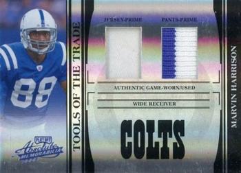 2006 Playoff Absolute Memorabilia - Tools of the Trade Material Double Black Spectrum #TOT-98 Marvin Harrison Front