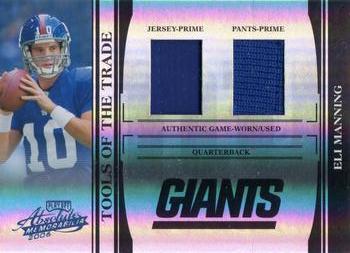 2006 Playoff Absolute Memorabilia - Tools of the Trade Material Double Black Spectrum #TOT-56 Eli Manning Front
