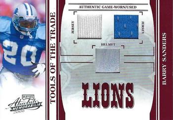 2006 Playoff Absolute Memorabilia - Tools of the Trade Material Triple Red #TOT-13 Barry Sanders Front