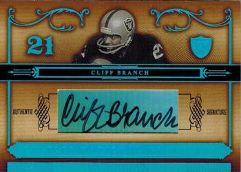 2006 Playoff National Treasures - Signature Platinum #44 Cliff Branch Front