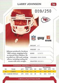 2006 Playoff NFL Playoffs - Silver Proof #36 Larry Johnson Back