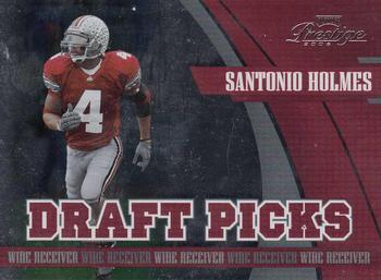 2006 Playoff Prestige - Draft Picks Foil #DP-7 Santonio Holmes Front