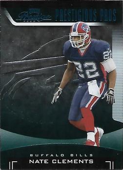 2006 Playoff Prestige - Prestigious Pros Green #PP-34 Nate Clements Front