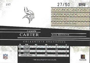 2006 Playoff Prestige - Xtra Points Green #197 Jason Carter Back