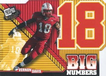 2006 Press Pass - Big Numbers #BN8 Vernon Davis Front