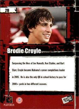 2006 Press Pass - Target Exclusive #2B Brodie Croyle Back
