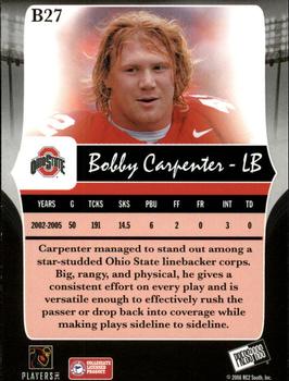 2006 Press Pass Legends - Bronze #B27 Bobby Carpenter Back