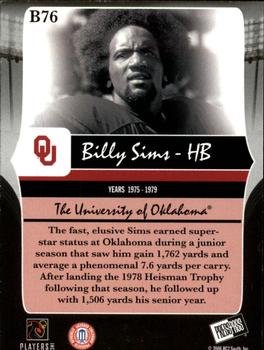 2006 Press Pass Legends - Bronze #B76 Billy Sims Back