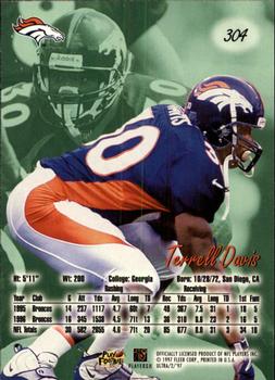 1997 Ultra #304 Terrell Davis Back