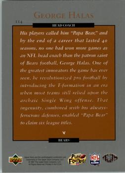 1997 Upper Deck Legends #114 George Halas Back