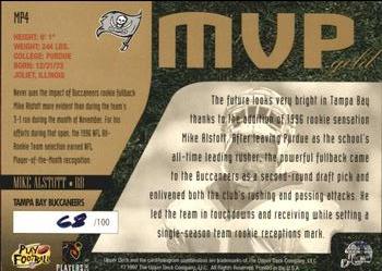 1997 Upper Deck - MVP Gold #MP4 Mike Alstott Back