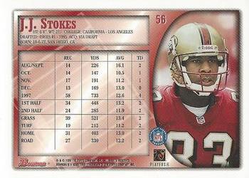 1998 Bowman #56 J.J. Stokes Back