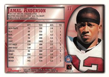 1998 Bowman #77 Jamal Anderson Back