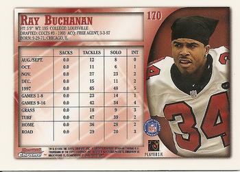 1998 Bowman Chrome #170 Ray Buchanan Back