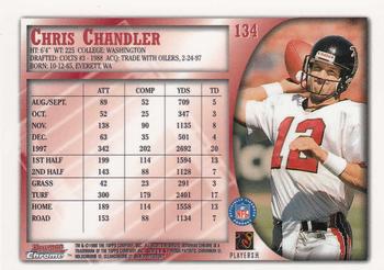 1998 Bowman Chrome #134 Chris Chandler Back