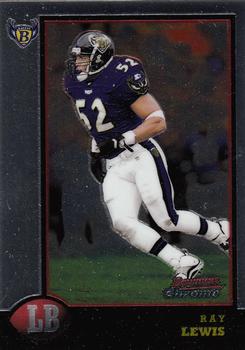 1998 Bowman Chrome #172 Ray Lewis Front