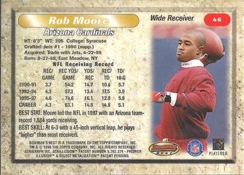 1998 Bowman's Best #46 Rob Moore Back