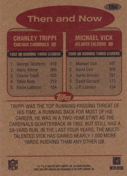 2006 Topps Heritage - Then and Now #TN4 Charley Trippi / Michael Vick Back