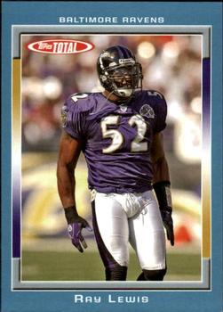 2006 Topps Total - Blue #36 Ray Lewis Front