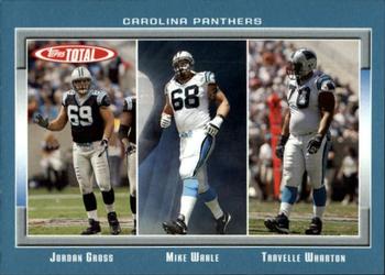 2006 Topps Total - Blue #205 Mike Wahle / Jordan Gross / Travelle Wharton Front