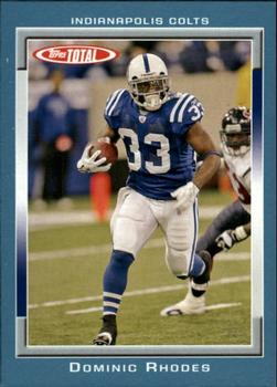 2006 Topps Total - Blue #384 Dominic Rhodes Front