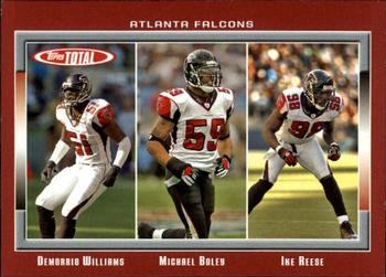 2006 Topps Total - Red #117 Ike Reese / Demorrio Williams / Michael Boley Front