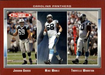 2006 Topps Total - Red #205 Mike Wahle / Jordan Gross / Travelle Wharton Front