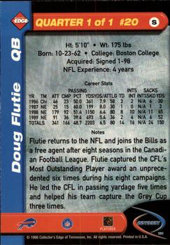 1998 Collector's Edge Odyssey #20 Doug Flutie Back